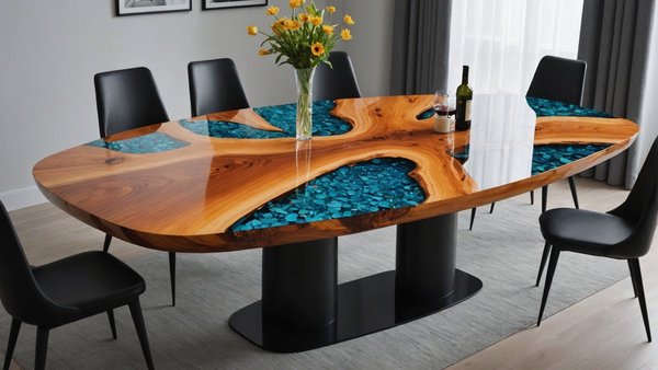 Table à manger résine époxy : beauté et durabilité pour votre intérieur